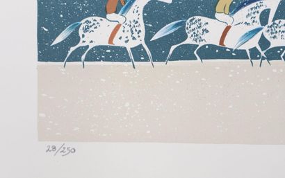 Serge LASSUS (1933-)
Cavaliers en hiver,...