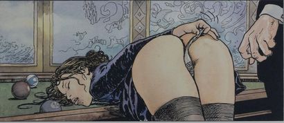 Milo MANARA (1945-)
Le déclic, Le billard,...