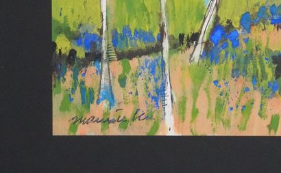 Maurice GENIS (1925-2013)
Les palmiers
Gouache...