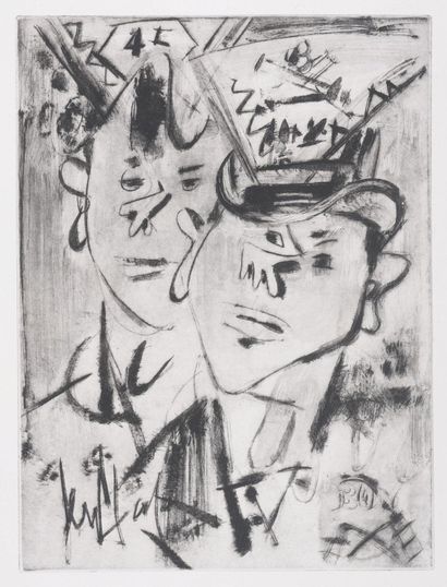 Gen PAUL (1895-1975)
Les conscrits, 1952
Gravure...