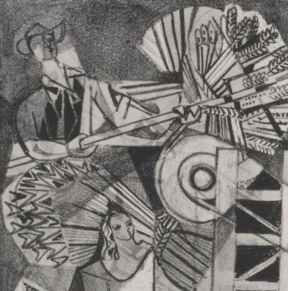 Georges DAYEZ (1907-1991)
La batteuse
Lithographie...