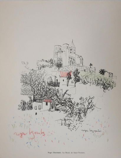Roger BEZOMBES (1913-1994)
La route de Saint-Nectaire...