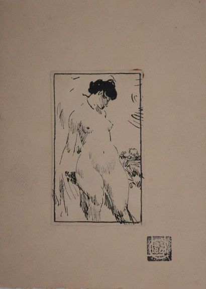 Charles Emile CARLEGLE (1877-1937) 
Nu féminin...
