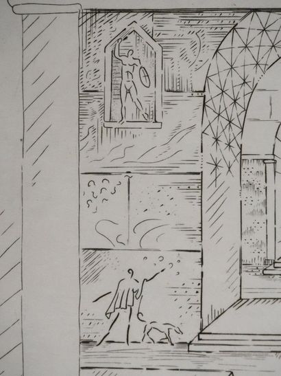 Roger VIEILLARD (1907-1989)
Temple d'Apollon
Gravure...