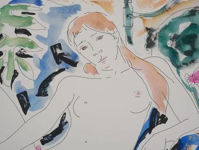 Alain BONNEFOIT (1937-)
Nu féminin au drapé...