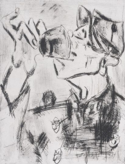 Gen PAUL (1895-1975)
L'adjudant, 1952
Gravure...