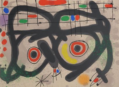 Joan MIRO (1893-1983)
Le lézard aux plumes,...
