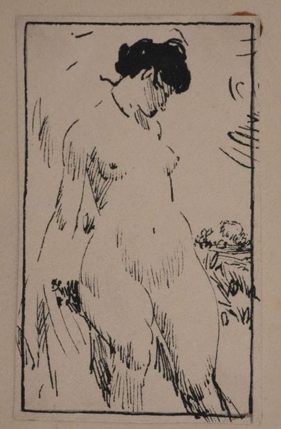 Charles Emile CARLEGLE (1877-1937) 
Nu féminin...