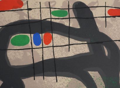 Joan MIRO (1893-1983)
Le lézard aux plumes,...