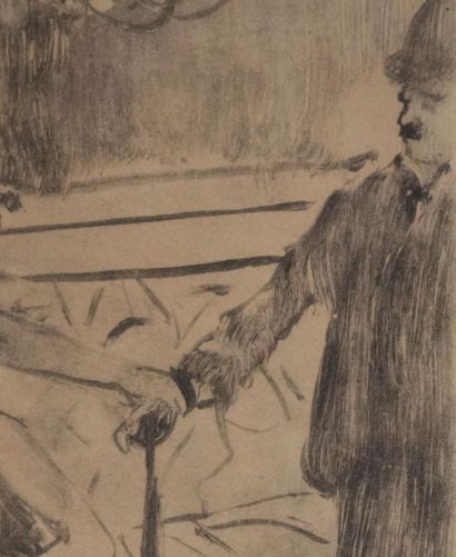 Edgar DEGAS (1834-1917)
Le client timide,...