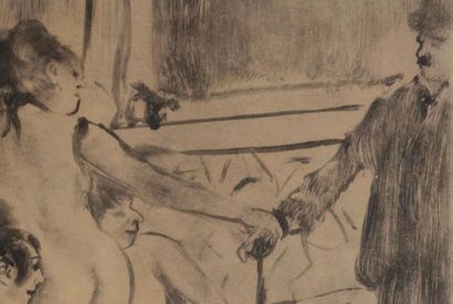 Edgar DEGAS (1834-1917)
Le client timide,...
