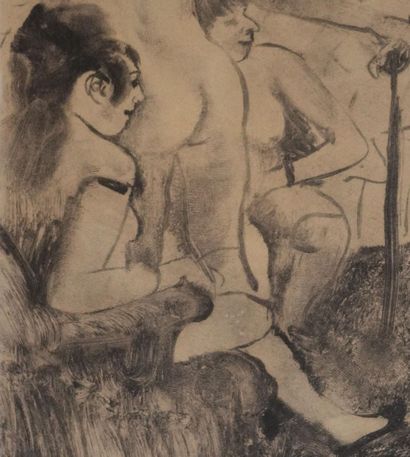 Edgar DEGAS (1834-1917)
Le client timide,...