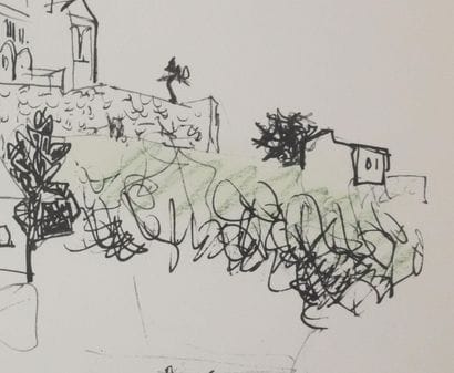 Roger BEZOMBES (1913-1994)
La route de Saint-Nectaire...