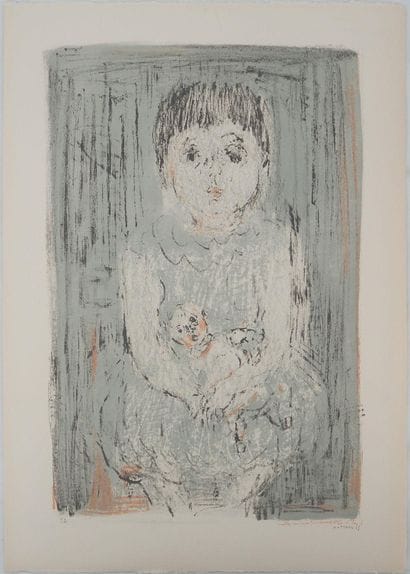 André COTTAVOZ (1922-2012)
Petite fille à...