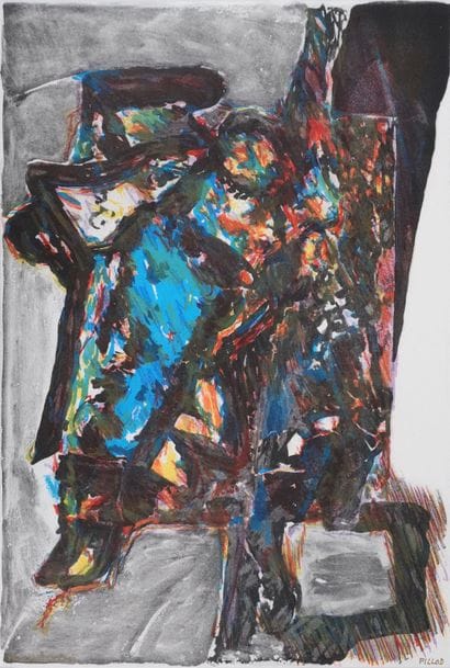 FILLOD (20th century)
Blue Figure, 1990
Original...