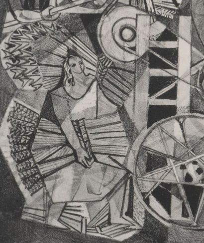 Georges DAYEZ (1907-1991)
La batteuse
Lithographie...