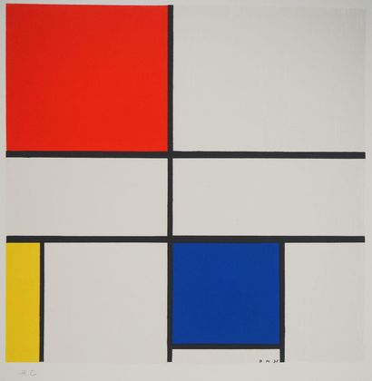 Piet MONDRIAN (1872-1944)(d'après)
Composition...