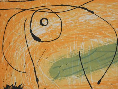 Joan MIRO (1893-1983)
Le lézard aux plumes,...