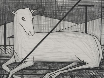 Bernard BUFFET (1928-1999)
L'agneau pascal,...
