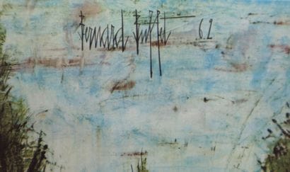 Bernard BUFFET (1928-1999)
Pont sur la Sarthe,...