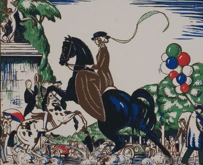 Robert BONFILS (1879-1969) 
Vue de Paris,...