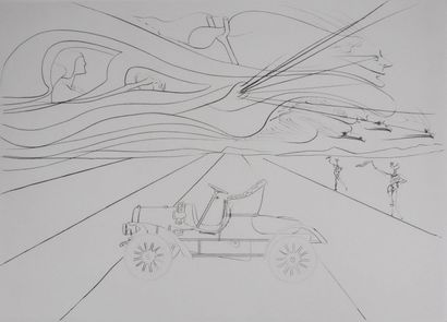 Salvador DALI (1904-1989)
Hommage à Léonard...