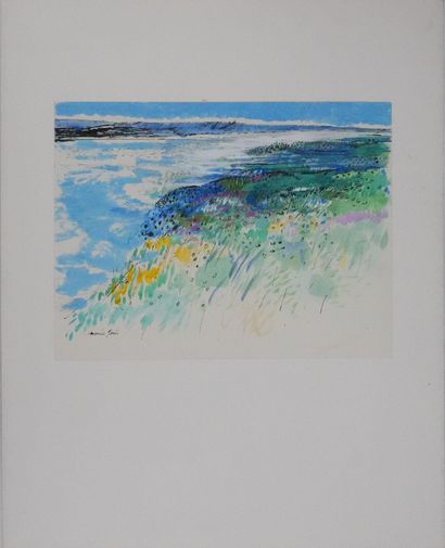 Maurice GENIS (1925-2013)
Les falaises au...