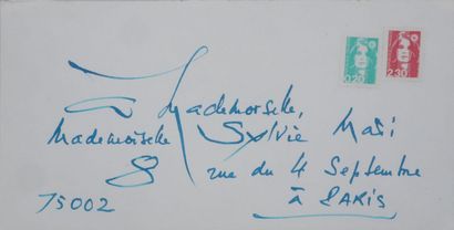 Georges MATHIEU (1921–2012)
Handwritten letter,...