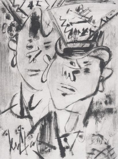 Gen PAUL (1895-1975)
Les conscrits, 1952
Gravure...