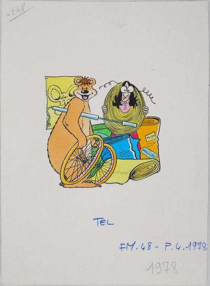 Roger BUSSEMEY (1920-1988)
La folie de Nestor,...