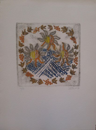 LOUTTRE B (1926–2012)
The Three Suns, 1971
Original...
