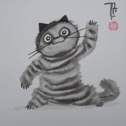 Laszlo TIBAY (1962-)
La danse du chat, 2025
Dessin...
