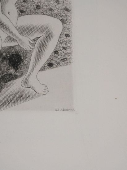 Kiyoshi HASEGAWA (1891-1981) 
Les spectateurs...