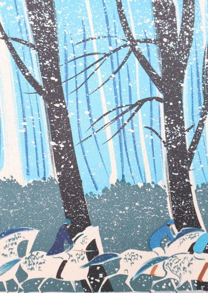 Serge LASSUS (1933-)
Cavaliers en hiver,...