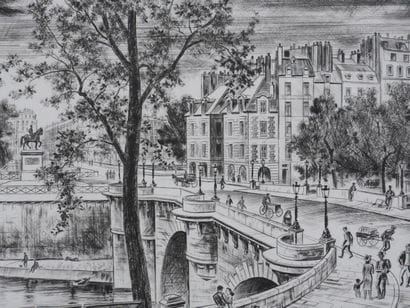 Jacques BOULLAIRE (1893-1976)
Le Pont Neuf
Gravure...