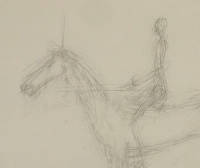 Alberto GIACOMETTI (1901-1966)(d'après)
Cavalier...