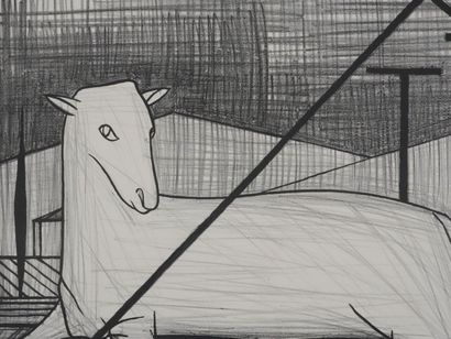 Bernard BUFFET (1928-1999)
L'agneau pascal,...