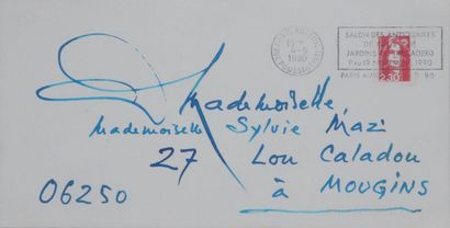Georges MATHIEU (1921–2012)
Handwritten letter,...