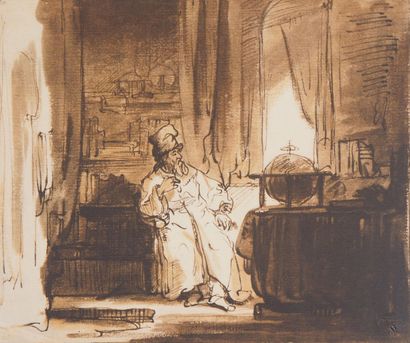 REMBRANDT (1606-1669)
Le philosophe, 1930
Lithographie...