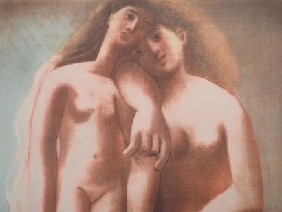 Pablo PICASSO (1881-1973)(d'après)
Deux nus,...