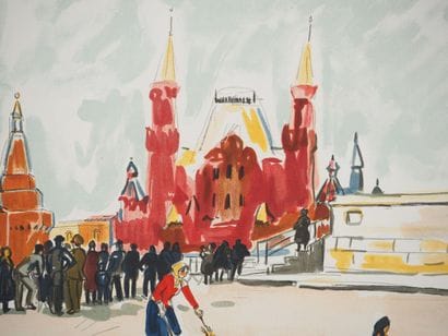 Yves BRAYER (1907-1990)
La Place Rouge à...