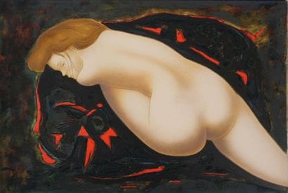 Alain BONNEFOIT (1937-)
Nu dans l'obscurité,...