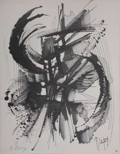 Roger LERSY (1920-2004) 
L'Evènement, Composition...