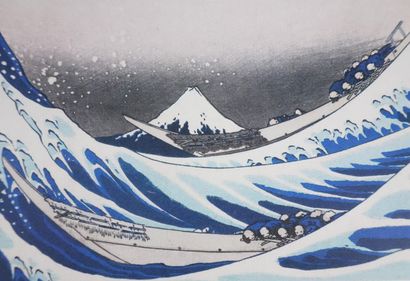 Katsuhika HOKUSAI (1760 -1849)
Sous la grande...
