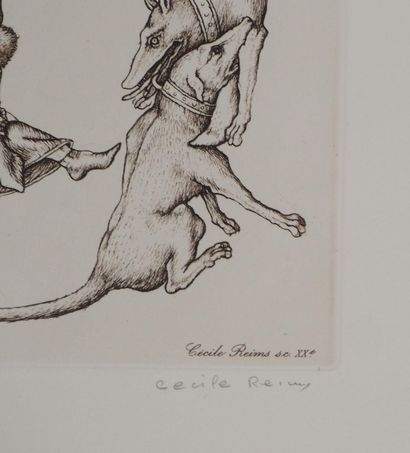 Cécile REIMS (1927-2020)
Les chiens entrelacés,...