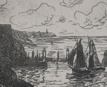 Maxime MAUFRA (1861–1918) 
Leaving the Harbor,...