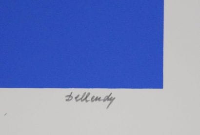 Claude BELLEUDY (1938-)
Ligne rouge sur fond...