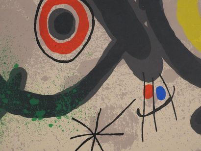 Joan MIRO (1893-1983)
Le lézard aux plumes,...