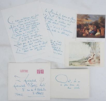 Georges MATHIEU (1921–2012)
Handwritten letter,...