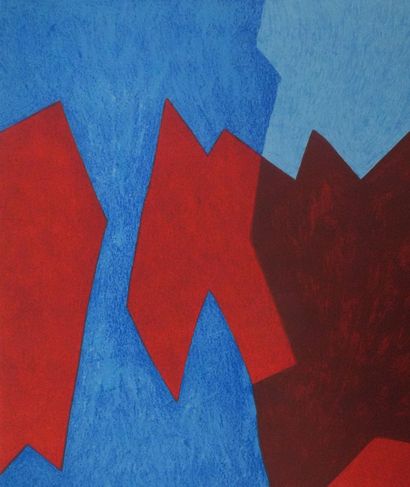 Serge POLIAKOFF (1906-1969)
Composition bleue...
